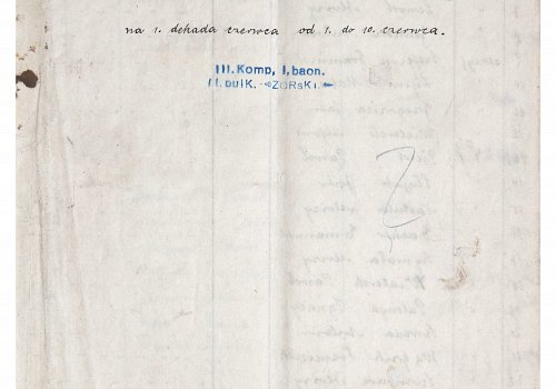 Wymiary: wysokość - 33,5 cm, szerokość - 21 cm; Materiał: papier; Technika: druk, pismo odręczne; Pochodzenie: Sohrau/Żory, Oberschlesien/G&oacute;rny Śląsk; Datacja: 1921 r. 
Lista żołdu 3 Kompanii I Batalionu 2 Pułku Żorskiego walczącego w III Powstaniu Śląskim zawierająca 203 nazwiska powstańc&oacute;w. Lista w postaci&nbsp; zeszytu bez okładki, zawierająca sześć kartek połączonych 2 metalowymi zszywkami. Wypisane odręcznie.&nbsp;