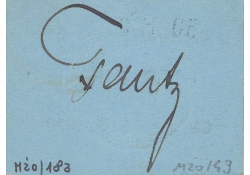 Numer inwentarzowy: MŻo/49; Wymiary:; Szerokość - 5 cm; Wysokość - 3,7 cm; Materiał: papier; Technika: drukarska; Pochodzenie: Żory; Datowanie: 1920 r. r. 
Banknot zastępczy o nominale 50 fenig&oacute;w wydany przez Magistrat Żor. Ważny do 1.04.1920 r.&nbsp;Banknot wykonany z niebieskiego kartonu, cięty nier&oacute;wno w formie prostokąta. Ma rewersie odręczny podpis (faksymile) urzędnika Tautza.